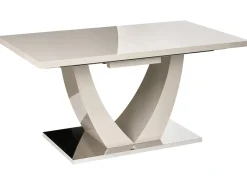 Tavolo da pranzo estensibile MERRAN Beige chiaro 160/200 cm 90 cm