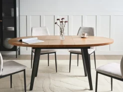 Tavolo da pranzo estensibile DUTTON Marrone 140/180 cm 90 cm