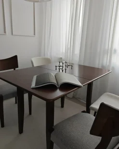 Tavolo da pranzo estensibile MASELA Marrone scuro 90/120 cm 60 cm Legno