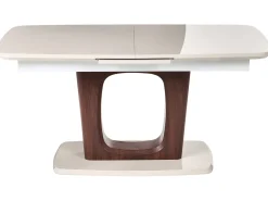 Tavolo da pranzo estensibile BERRIGAN Beige chiaro 160/200 cm 90 cm