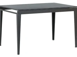 Tavolo da pranzo estensibile NORLEY Nero 120/160 cm 80 cm