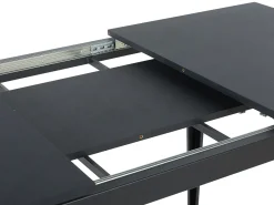 Tavolo da pranzo estensibile NORLEY Nero 120/160 cm 80 cm
