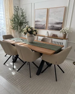 Tavolo da pranzo estensibile BRONSON Marrone 140/180 cm 90 cm