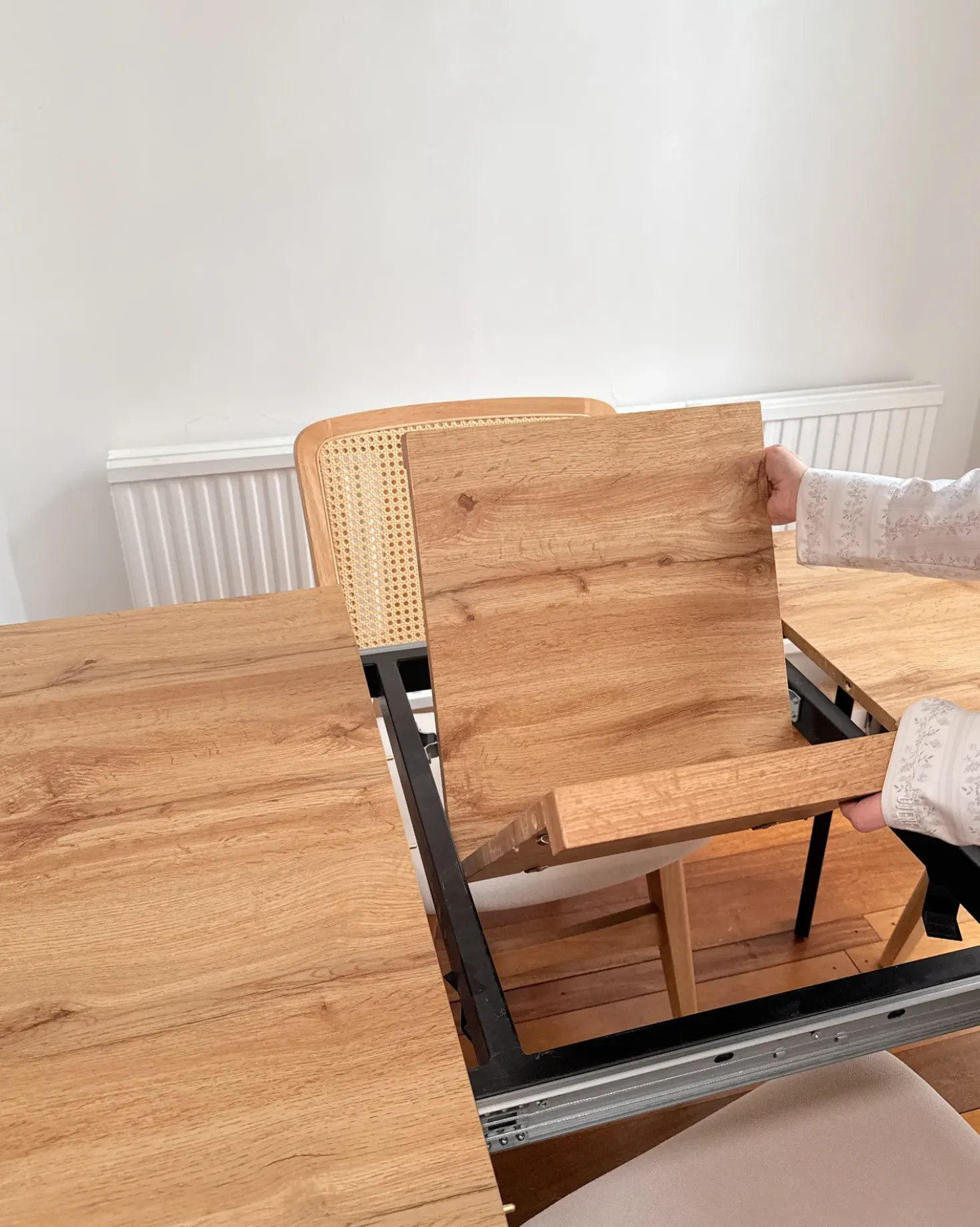 Tavolo da pranzo estensibile HARLOW Marrone 140/180 cm 90 cm