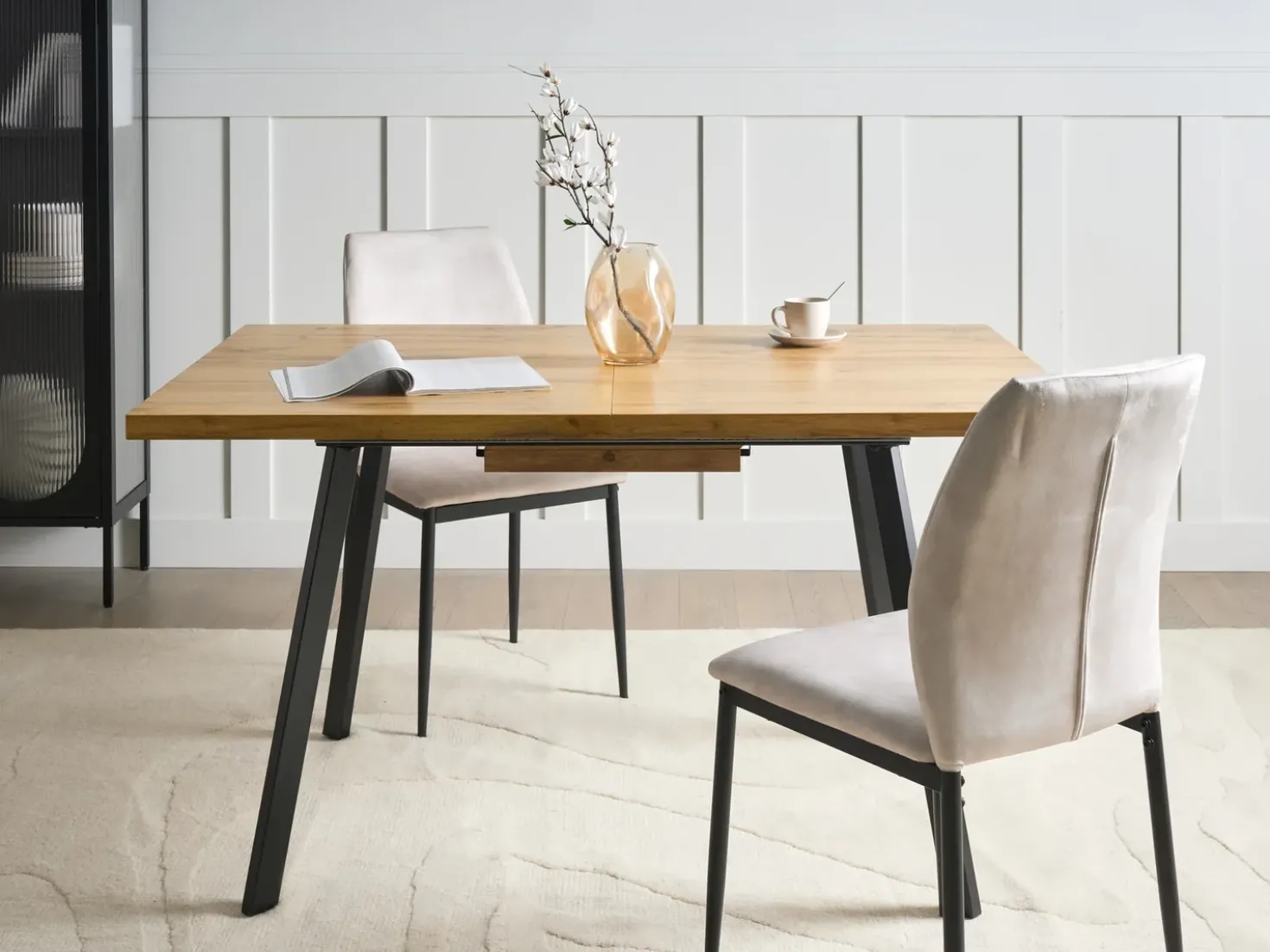 Tavolo da pranzo estensibile HARLOW Marrone 140/180 cm 90 cm