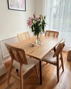 Tavolo da pranzo estensibile HARLOW Marrone 140/180 cm 90 cm