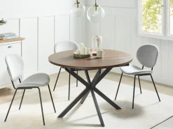 Tavolo da pranzo estensibile FRIONA Marrone scuro 110/140 cm 110 cm