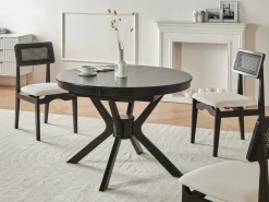 Tavolo da pranzo estensibile TYMIS Quercia nera 107/137 cm 107 cm