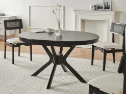 Tavolo da pranzo estensibile TYMIS Quercia nera 107/137 cm 107 cm