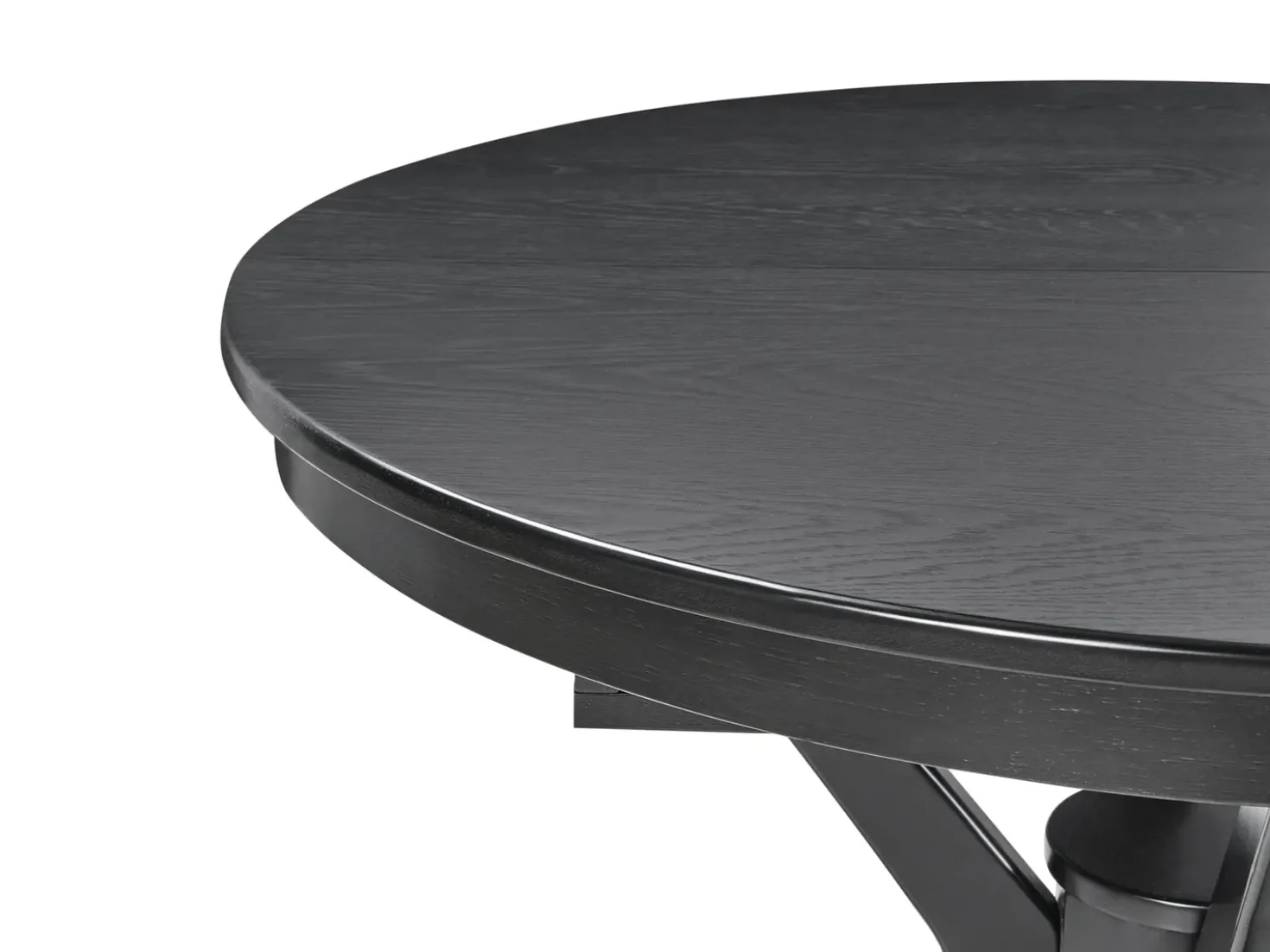 Tavolo da pranzo estensibile TYMIS Quercia nera 107/137 cm 107 cm