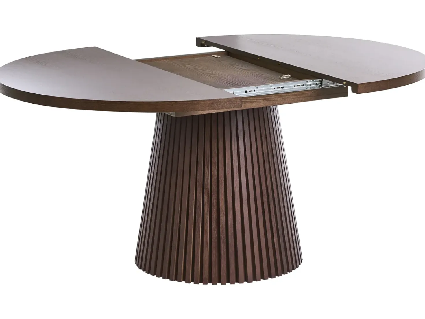 Tavolo da pranzo estensibile MOORE Frasino scuro 120/160 cm 120 cm