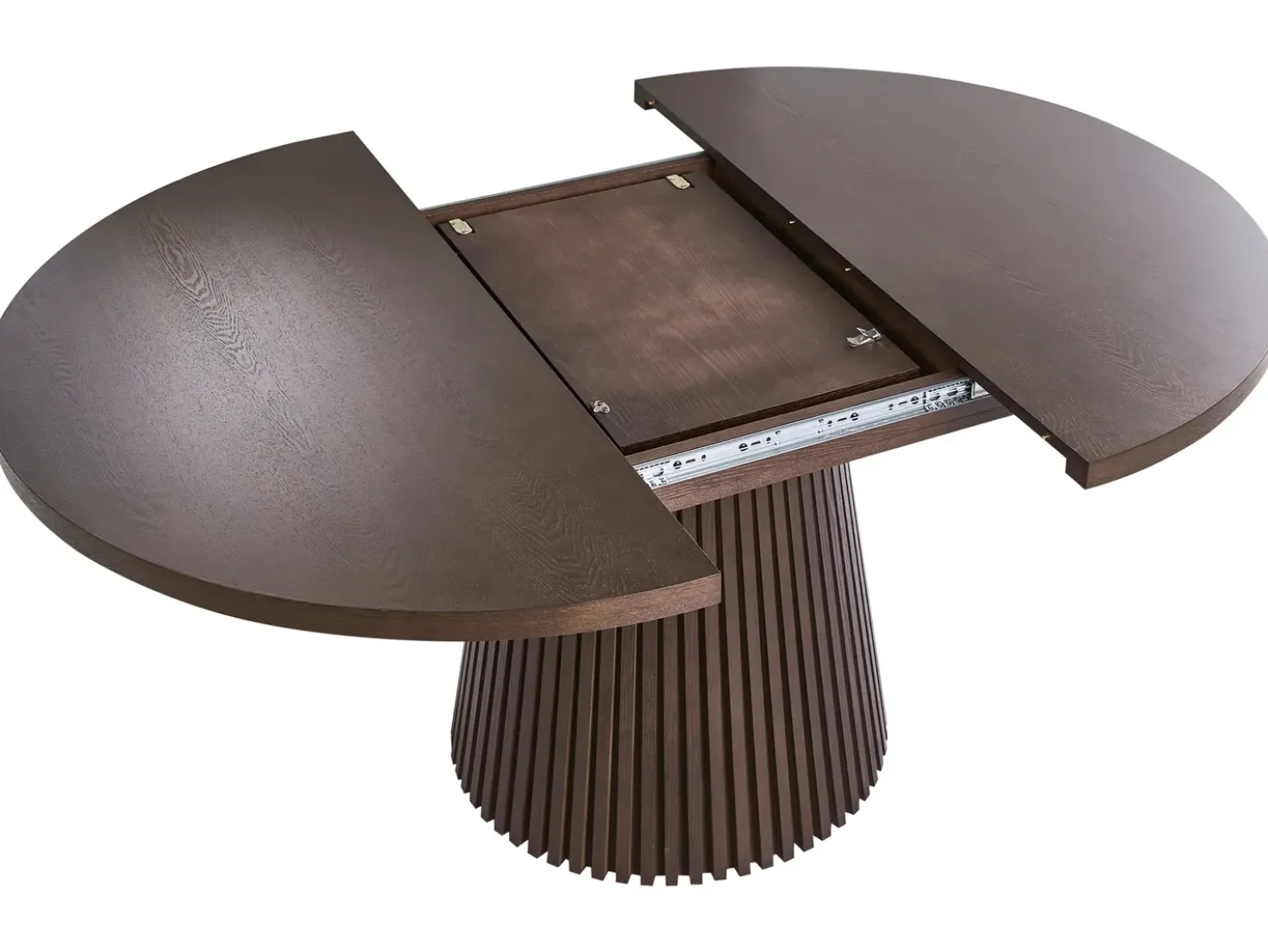 Tavolo da pranzo estensibile MOORE Frasino scuro 120/160 cm 120 cm
