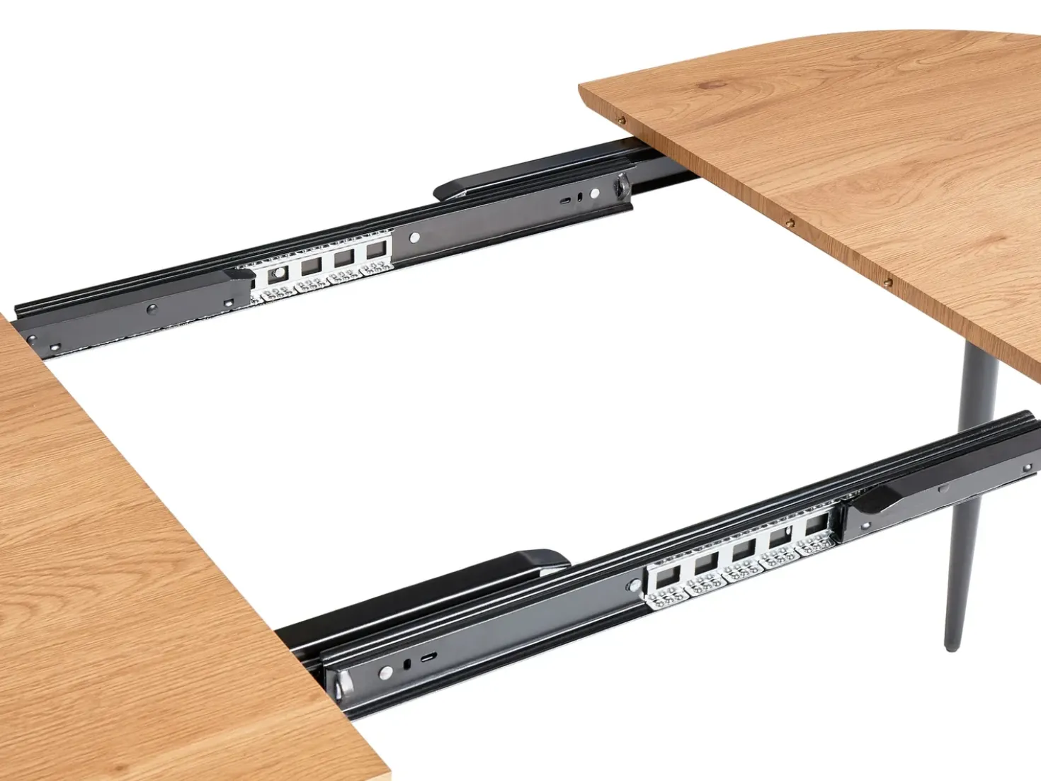 Tavolo da pranzo estensibile CLAVET Marrone chiaro 120/160 cm 80 cm