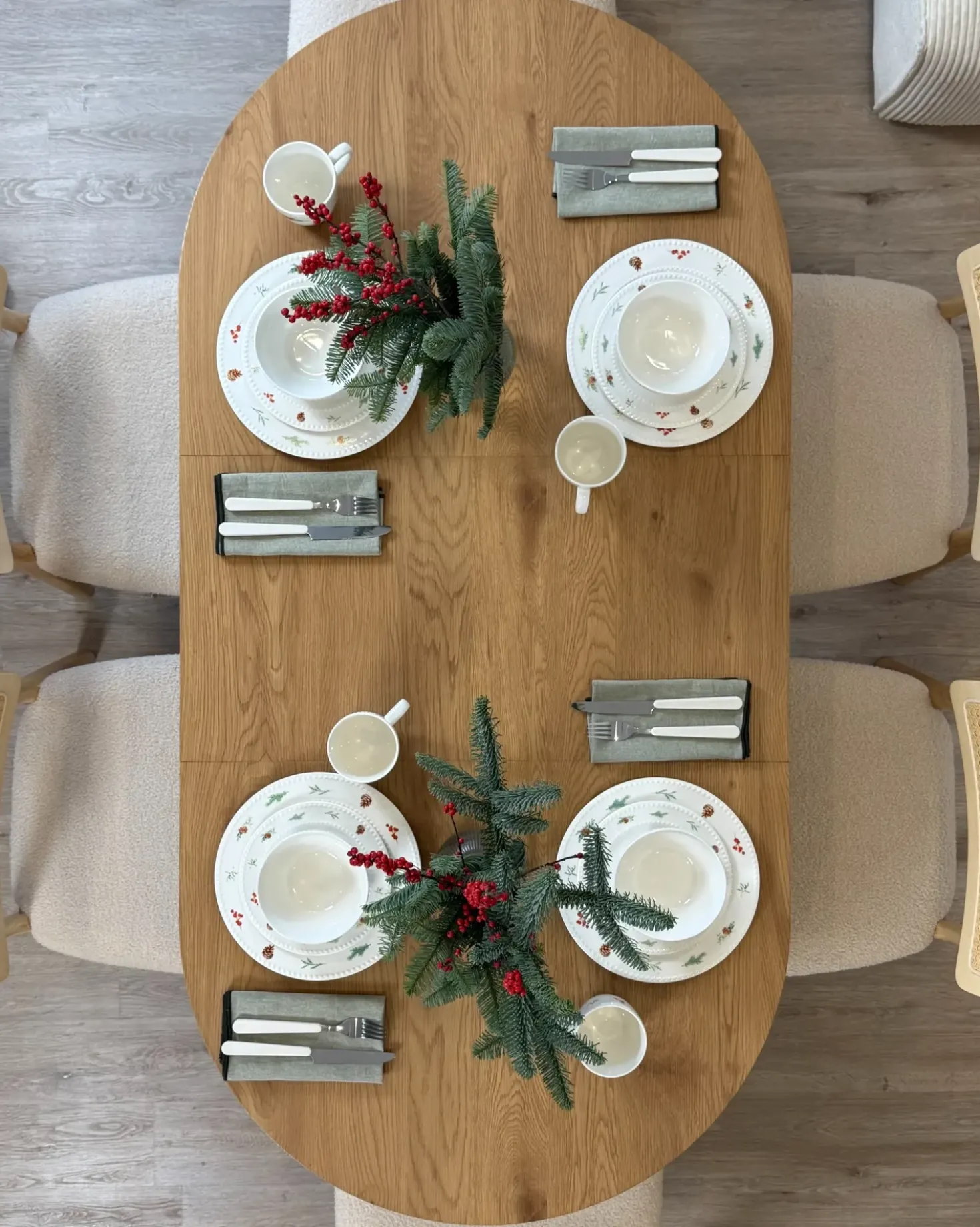 Tavolo da pranzo estensibile CLAVET Marrone chiaro 120/160 cm 80 cm