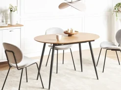 Tavolo da pranzo estensibile CLAVET Marrone chiaro 120/160 cm 80 cm