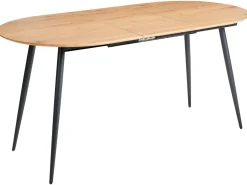 Tavolo da pranzo estensibile CLAVET Marrone chiaro 120/160 cm 80 cm