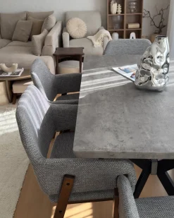 Tavolo da pranzo estensibile BENSON Grigio chiaro 140/180 cm 80 cm