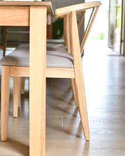 Tavolo da pranzo estensibile MADURA Frassino naturale 160/240 cm 90 cm