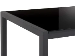 Tavolo da pranzo estensibile GRANADA Nero 120/160 cm 80 cm