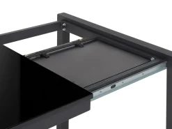Tavolo da pranzo estensibile GRANADA Nero 120/160 cm 80 cm