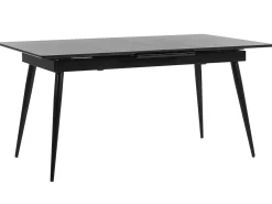 Tavolo da pranzo estensibile MALDON Nero 160/200 cm 90 cm