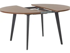 Tavolo da pranzo estensibile BOVINA Marrone scuro 120/150 cm 120 cm