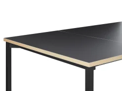 Tavolo da pranzo estensibile AVIS Nero 140/190 cm 90 cm