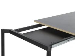 Tavolo da pranzo estensibile AVIS Nero 140/190 cm 90 cm