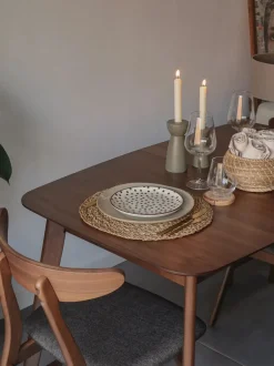 Tavolo da pranzo estensibile MADOX Noce scuro 150/190 cm 90 cm