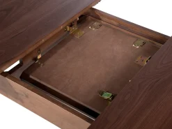 Tavolo da pranzo estensibile MADOX Noce scuro 150/190 cm 90 cm