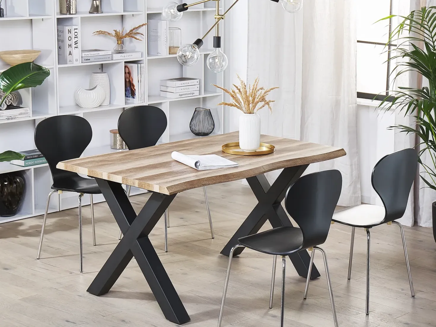 Tavolo da pranzo estensibile BRONSON Marrone scuro 140/180 cm 90 cm