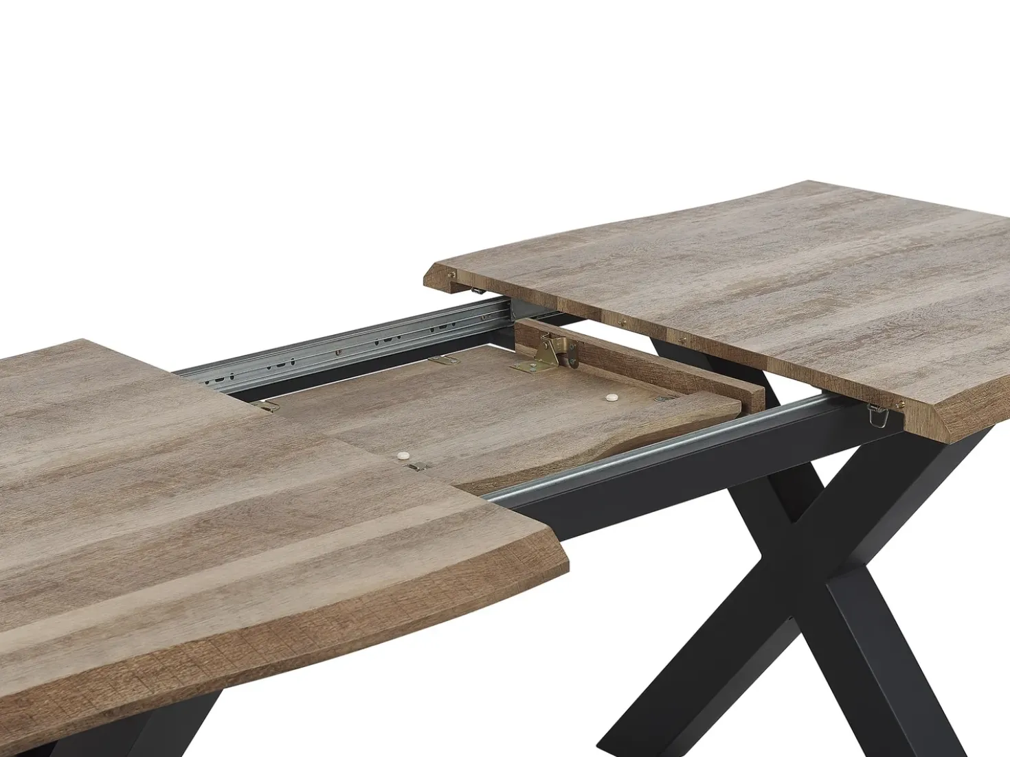 Tavolo da pranzo estensibile BRONSON Marrone scuro 140/180 cm 90 cm