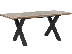 Tavolo da pranzo estensibile BRONSON Marrone scuro 140/180 cm 90 cm