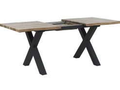Tavolo da pranzo estensibile BRONSON Marrone scuro 140/180 cm 90 cm