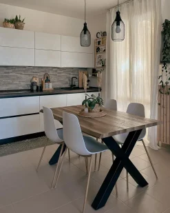 Tavolo da pranzo estensibile BRONSON Marrone scuro 140/180 cm 90 cm