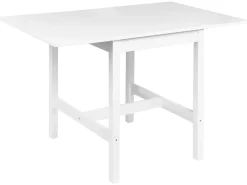 Tavolo da pranzo estensibile VERA Bianco 60/120 cm 74 cm Legno di pino