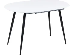 Tavolo da pranzo estensibile STAVERTON Bianco 120/160 cm 80 cm