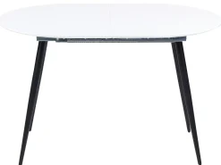 Tavolo da pranzo estensibile STAVERTON Bianco 120/160 cm 80 cm