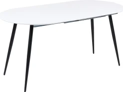 Tavolo da pranzo estensibile STAVERTON Bianco 120/160 cm 80 cm