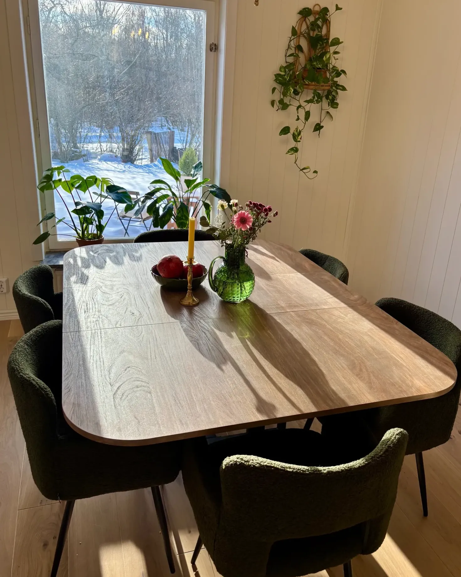 Tavolo da pranzo estensibile COOPER Marrone 120/160 cm 120 cm