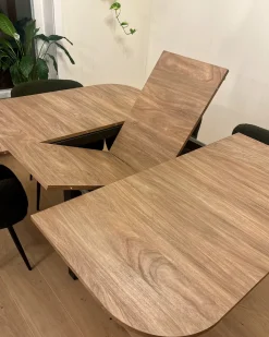 Tavolo da pranzo estensibile COOPER Marrone 120/160 cm 120 cm