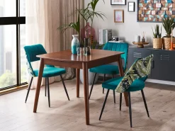 Tavolo da pranzo estensibile TOMS Marrone scuro 100/130 cm 80 cm