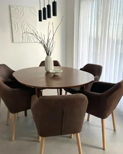 Tavolo da pranzo estensibile ECHO Rovere scuro 107/137 cm 107 cm