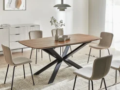 Tavolo da pranzo estensibile GAIRDNER Marrone 140/180 cm 90 cm