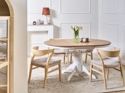 Tavolo da pranzo estensibile AKRON Frassino chiaro 106/150 cm 106 cm Legno