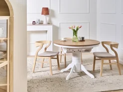 Tavolo da pranzo estensibile AKRON Frassino chiaro 106/150 cm 106 cm Legno