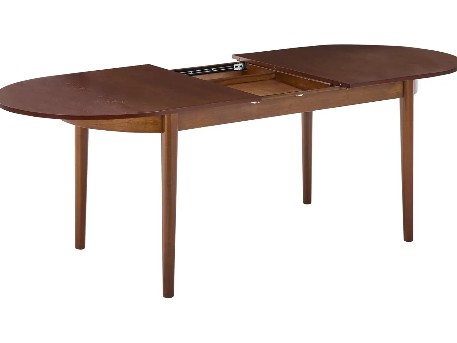 Tavolo da pranzo estensibile LARTO Frasino scuro 180/220 cm 90 cm