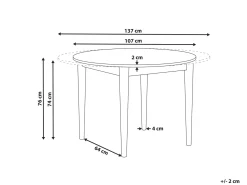 Tavolo da pranzo estensibile ECHO Rovere chiaro 107/137 cm 107 cm