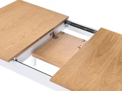 Tavolo da pranzo estensibile HOUSTON Marrone chiaro/Bianco 120/150 cm 90 cm Legno di pino