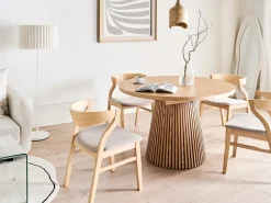 Tavolo da pranzo estensibile MOORE Frassino chiaro 120/160 cm 120 cm
